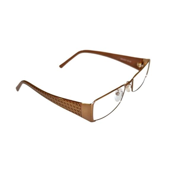 FENDI NWOB Women's Gold & Bronze Brown Logo Eyeglasses Fendi optical frames - Picture 3 of 15